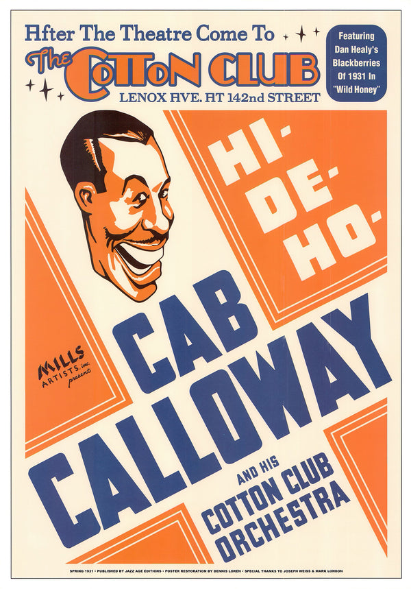 Cab Calloway, 1931 - 17 X 24 Inches (Vintage Art Print)