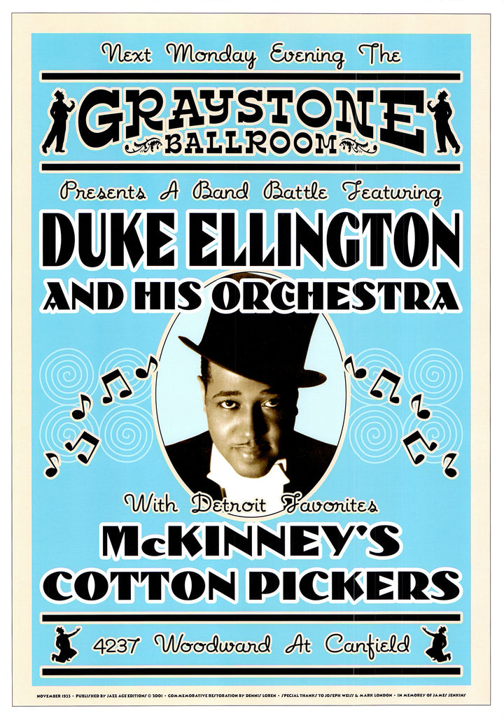 Duke Ellington, 1933 - 17 X 24 Inches (Vintage Art Print)