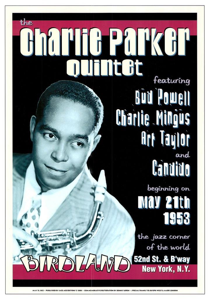 Charlie Parker, 1953 - 17 X 24 Inches (Vintage Art Print)
