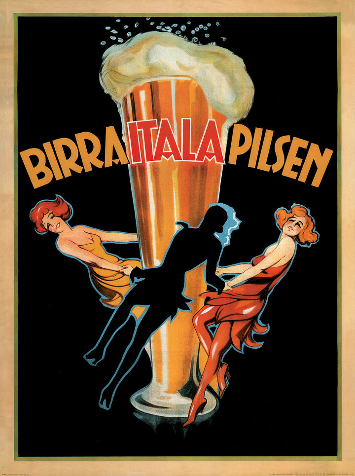 Birra Italia Pilsen, 1920 - 24 X 32 Inches (Vintage Art Print)