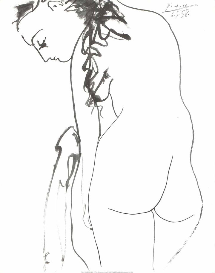Nude from the Rear, 1958 by Pablo Picasso - 16 X 20 Inches (Silkscreen)