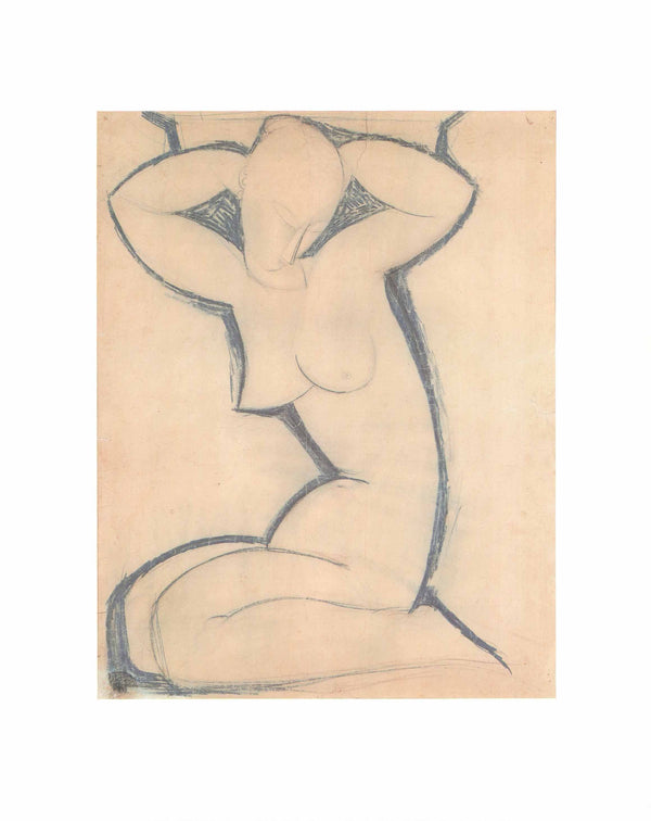 Cariatide, 1913-14 by Amedeo Modigliani - 16 X 20 Inches (Art Print)