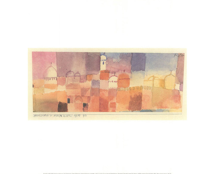 View of Kairouan, 1914 by Paul Klee - 16 X 20 Inches (Art Print)