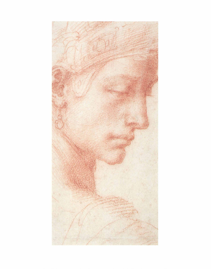 Tete de profil by Michelangelo - 16 X 20 Inches (Art Print)