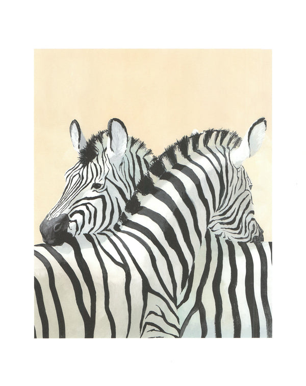 Les Zebres, 2002 by Noelle Triaureau - 16 X 20 Inches (Art Print)