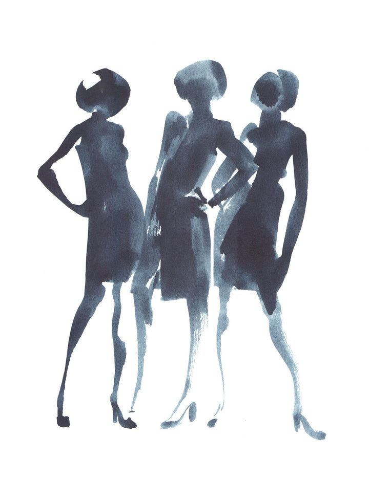 Trois femmes, 2001 by Aurore de la Morinerie - 16 X 20 Inches (Art Print)