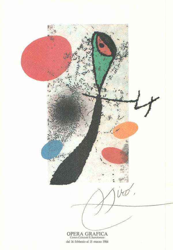 Le Vent parmi les Roseaux, 1971 by Joan Miro - 19 X 27 Inches (Lithograph Print)