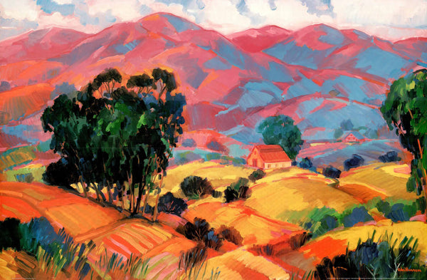 Evening Hills by William Hannum - 24 X 36 Inches (Offset Lithograph)