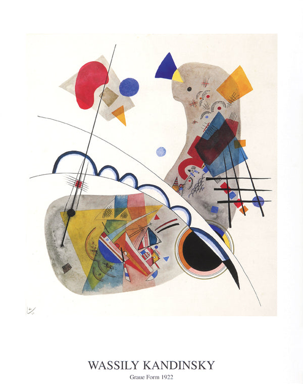 Graue Form, 1922 by Wassily Kandinsky - 28 X 36 Inches (Art Print)