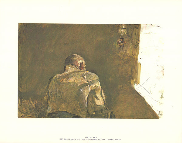 Spring Sun, 1958 Collection of Mrs. Andrew Wyeth - 13 X 17 Inches (Fine Art Print)