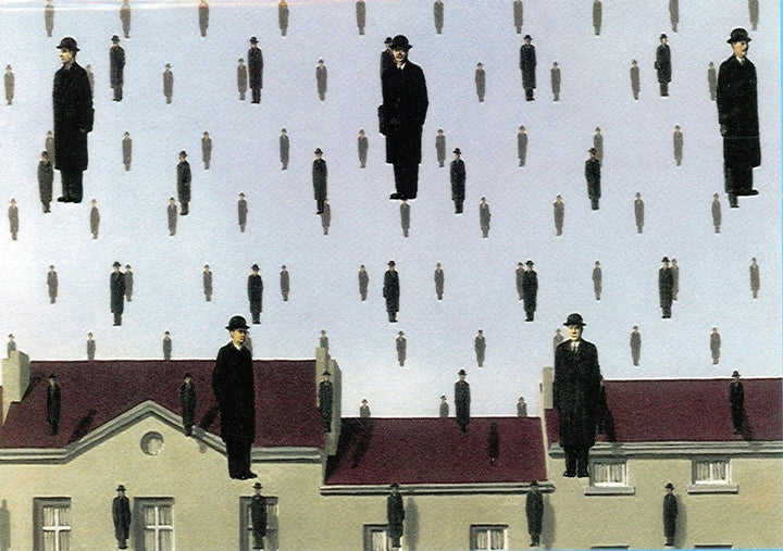 Golconde, 1953 by René Magritte - 5 X 7 Inches (Greeting Card)