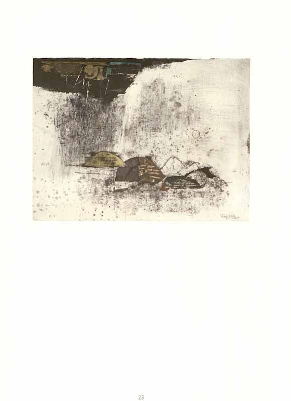 Orage, 1966 by Johnny Friedlaender - 11 X 15 Inches (Etching)