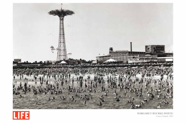 Coney Island, 1951 by Margaret Bourke-White - 24 X 36 Inches (Art Print)