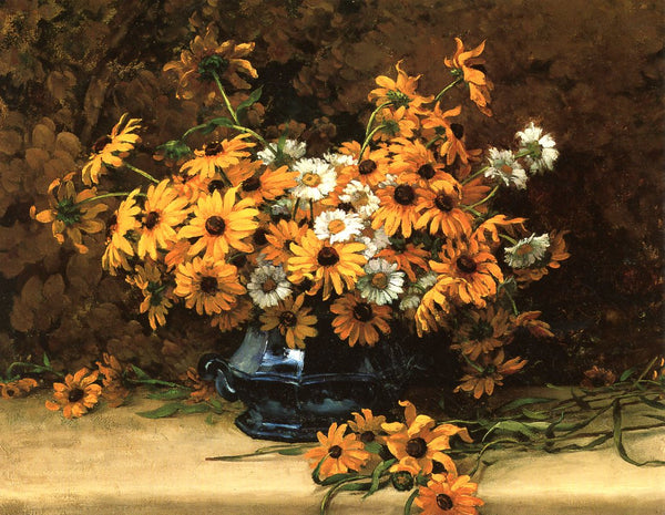 Still Life with Daisies, 1897 by Marc-Aurele de Foy Suzor Cote - 5 X 7 Inches (Greeting Card)
