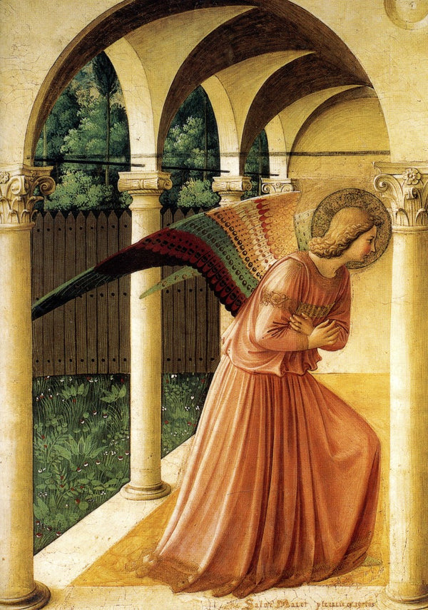 The Annunciation (detail) by Fra Angelico - 5 X 7" (Greeting Card)