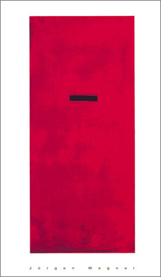 Untitled, Red by Jürgen Wegner - 28 X 48 Inches