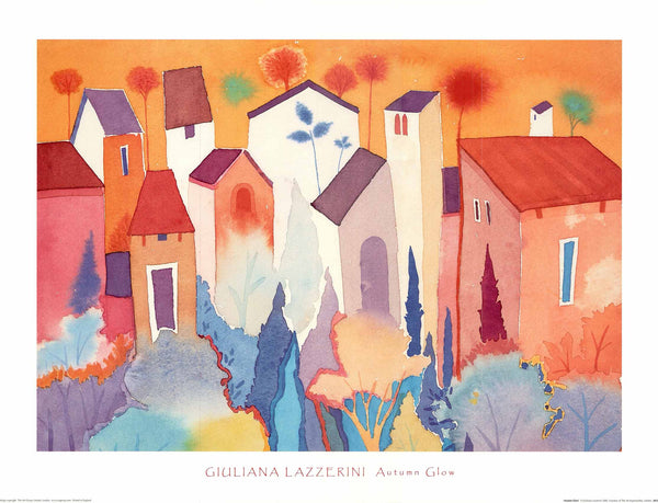 Autumn Glow by Giuliana Lazzerini - 24 X 32 Inches (Art Print)