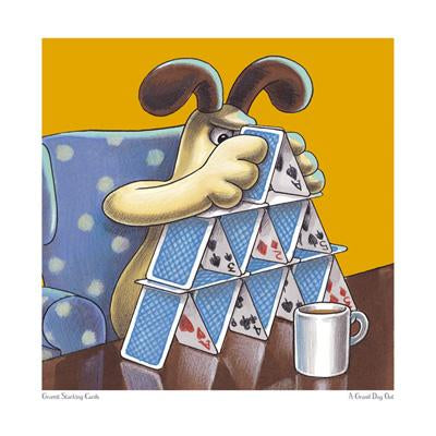 Gromit Stacking Cards by Kerwin Bill - 16 X 16" - Fine Art Posters.