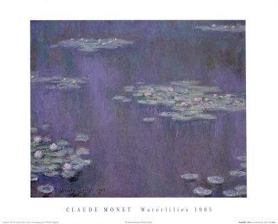 Water-Lilies, 1905 by Claude Monet - 16 X 20 Inches (Art Print)