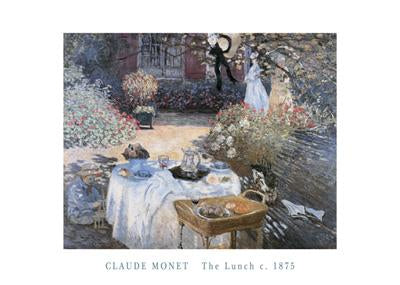 The Lunch, 1875 by Claude Monet - 20 X 28" - Fine Art Posters.