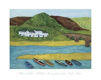 Teignmouth Tide Out by Melanie Epps - 16 X 20" - Fine Art Posters.