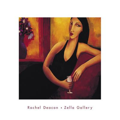 Reclining Woman by Rachel Deacon - 16 X 16 Inches (Art Print)