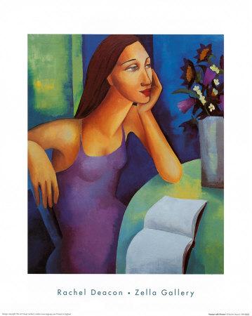 Femme aux fleurs de Rachel Deacon - 16 X 20" - Affiches d'art.