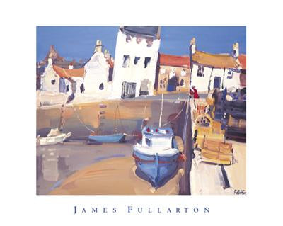 Lobster Pots, Crail Harbour by James Fullarton - 16 X 20 Inches (Art Print)
