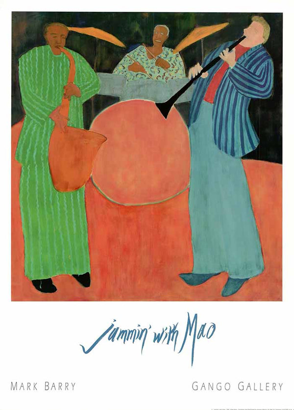 Jammin with Mao, 1994 by Mark Barry - 23 X 32 Inches (Art Print)