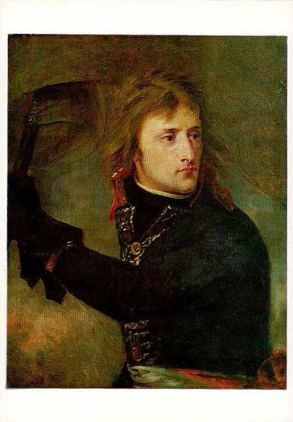 Napoléon Bonaparte au pont d'Arcole, 1796 - (Carte postale)