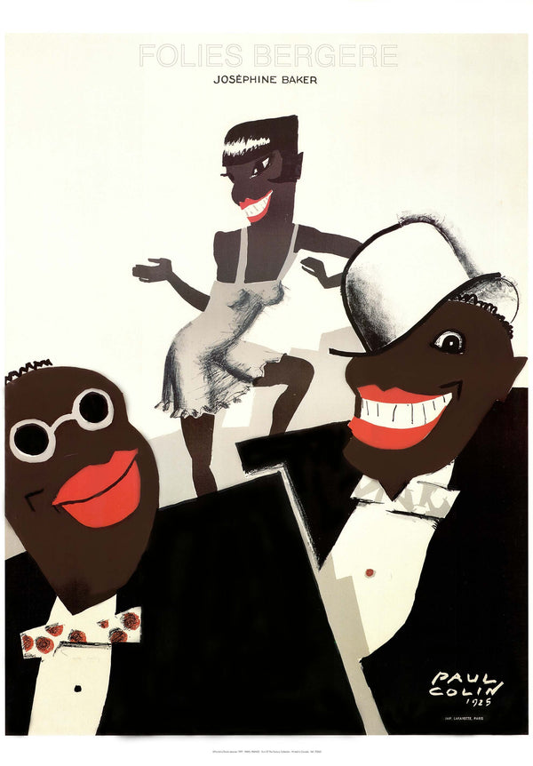 Folies Bergere, Joséphine Baker, 1925 by Paul Colin - 28 X 40" (Poster)