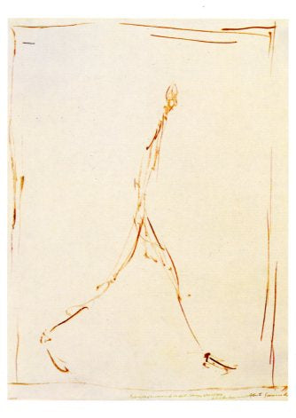 Man Walking, 1950 by Alberto Giacometti - 5 X 7 Inches (Greeting Card)