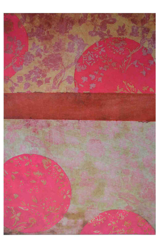Chinese Pink by Anna Buschulte - 22 X 30 Inches Offset on Canvas Gallery Wrap Ready to Hang