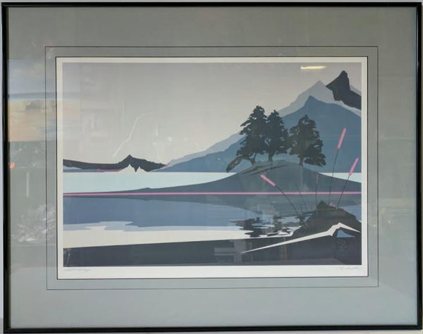 Secret Valley II by Alfred Gockel - 24 X 30 Inches (Metal Frame - Offset Lithograph with Matte & Glass)