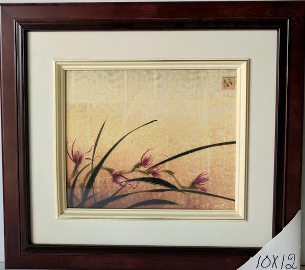 Floral - (Framed Art Print with Glass Ready to Hang)
