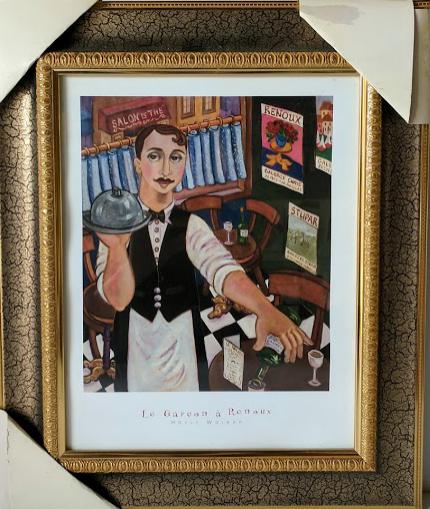 Le Garcon a Renoux by Holly Wojahn - 16 X 20 Inches (Framed Art Print with Glass Ready to Hang)