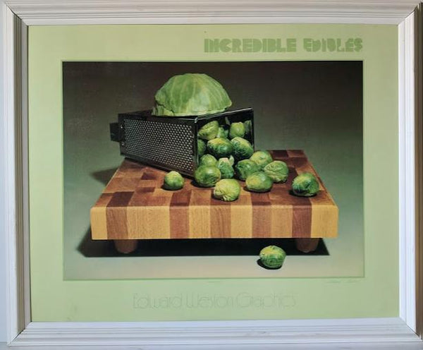 Cabbage Sprouts by Edward Pardee - 26 X 32 Inches (Framed Giclee on Masonite Ready to Hang)