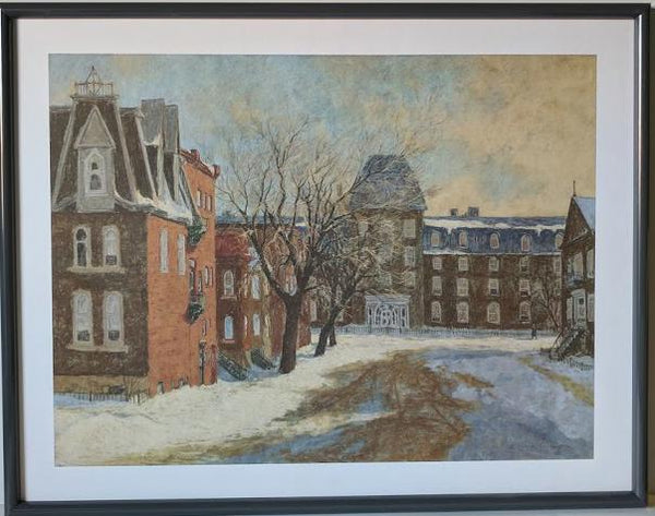 Avenue Laval, Montreal by Horace Champagne - 25 X 32 Inches (Framed Giclee on Masonite Ready to Hang)
