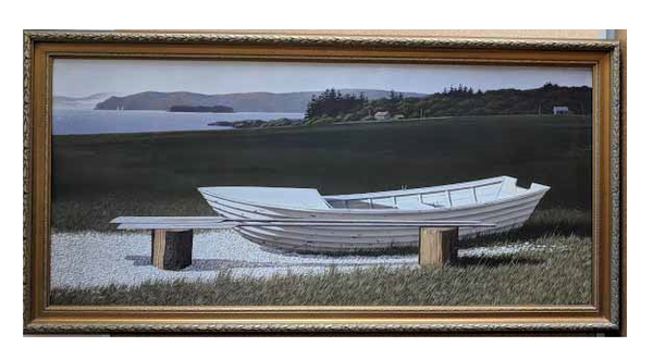 Oyster Catcher by Keith Hiscock - 20 X 41 Inches (Framed Giclee on Masonite Ready to Hang)