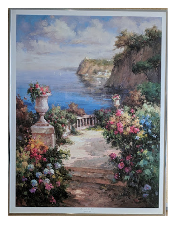 Tranquil Overlook by James Reed - 24 X 30 Inches (Framed Giclee on Masonite Ready to Hang)