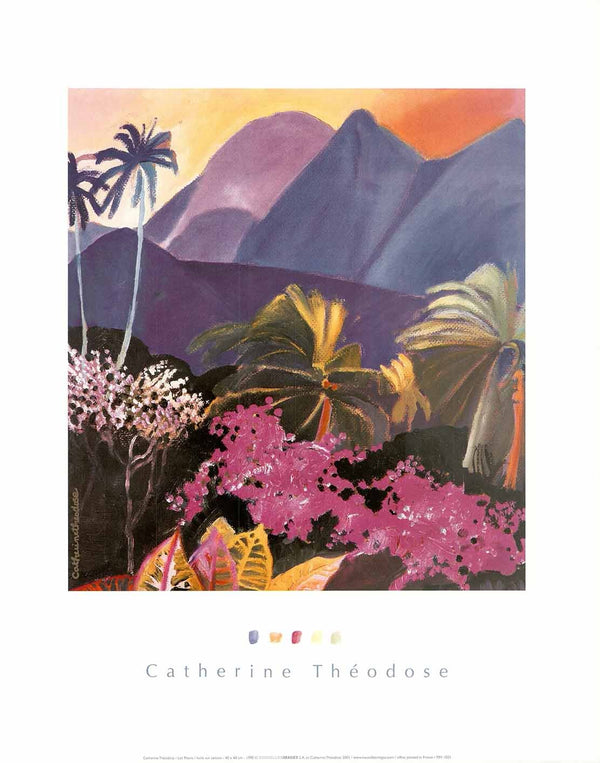 Les Pitons by Catherine Theodose - 16 X 20 Inches (Art Print)