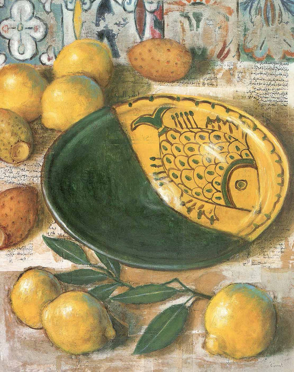 Ceramics and Lemons, 2008 by Pascal Lionnet - 16 X 20 Inches (Art Print)