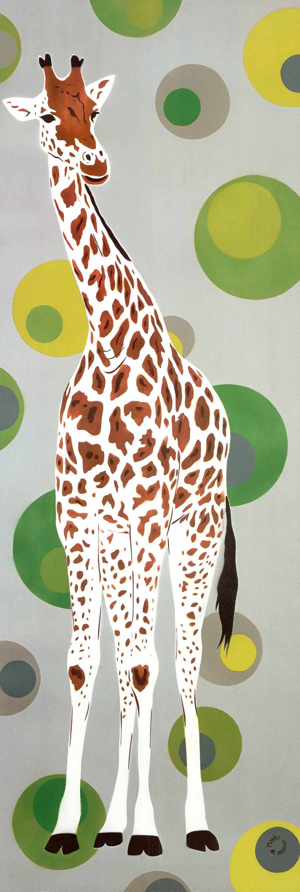 Giraffe with Green Bubles