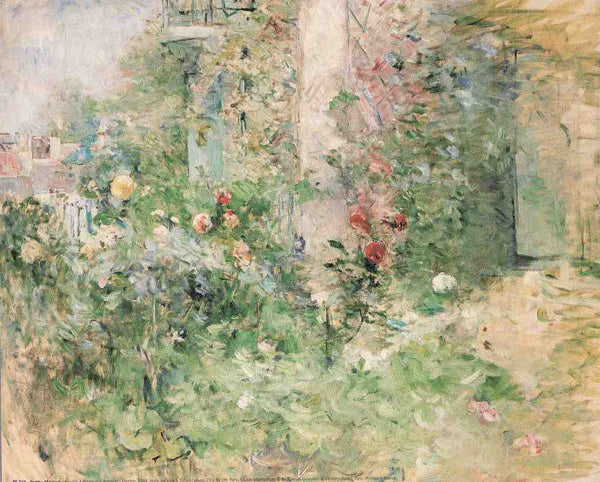 Bougival's Garden, 1884 by Berthe Morisot - 10 X 12" - Fine Art Poster.