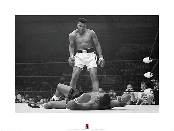 Mohammed Ali contre. Sonny Liston, 1965 - 24 X 32" - Affiches d'art.