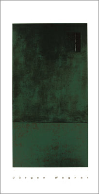 Untitled, 1993 (green) by Jürgen Wegner - 28 X 48 Inches