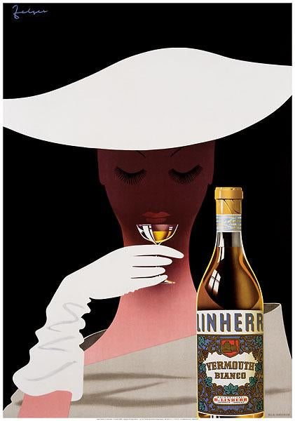 Linherr Vermouth par Arthur Zelger - 24 X 35" - Affiches d'art.