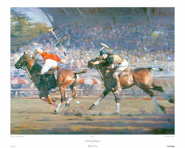 A Powerful Backhand by William R. Petty - 26 X 32 Inches (Art Print)