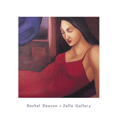 Woman in Red by Rachel Deacon - 16 X 16 Inches (Art Print)