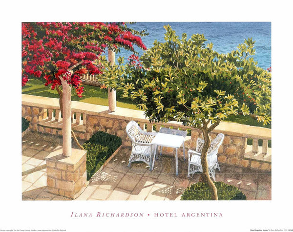 Hotel Argentina Terrace by Ilana Richardson - 16 X 20 Inches (Art Print)